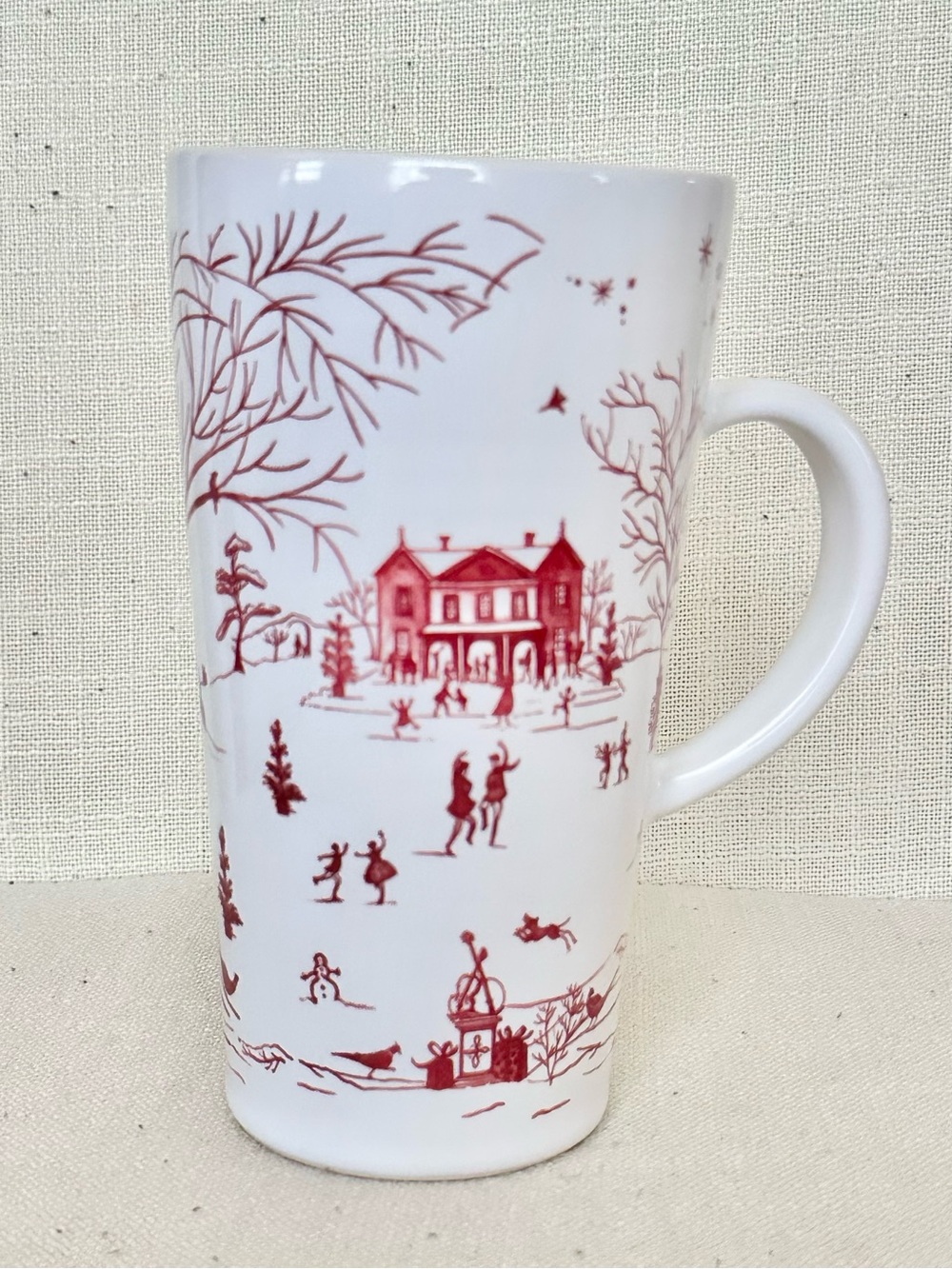 Juliska Country Estate Winter Frolic Ruby Mug Cup 18oz